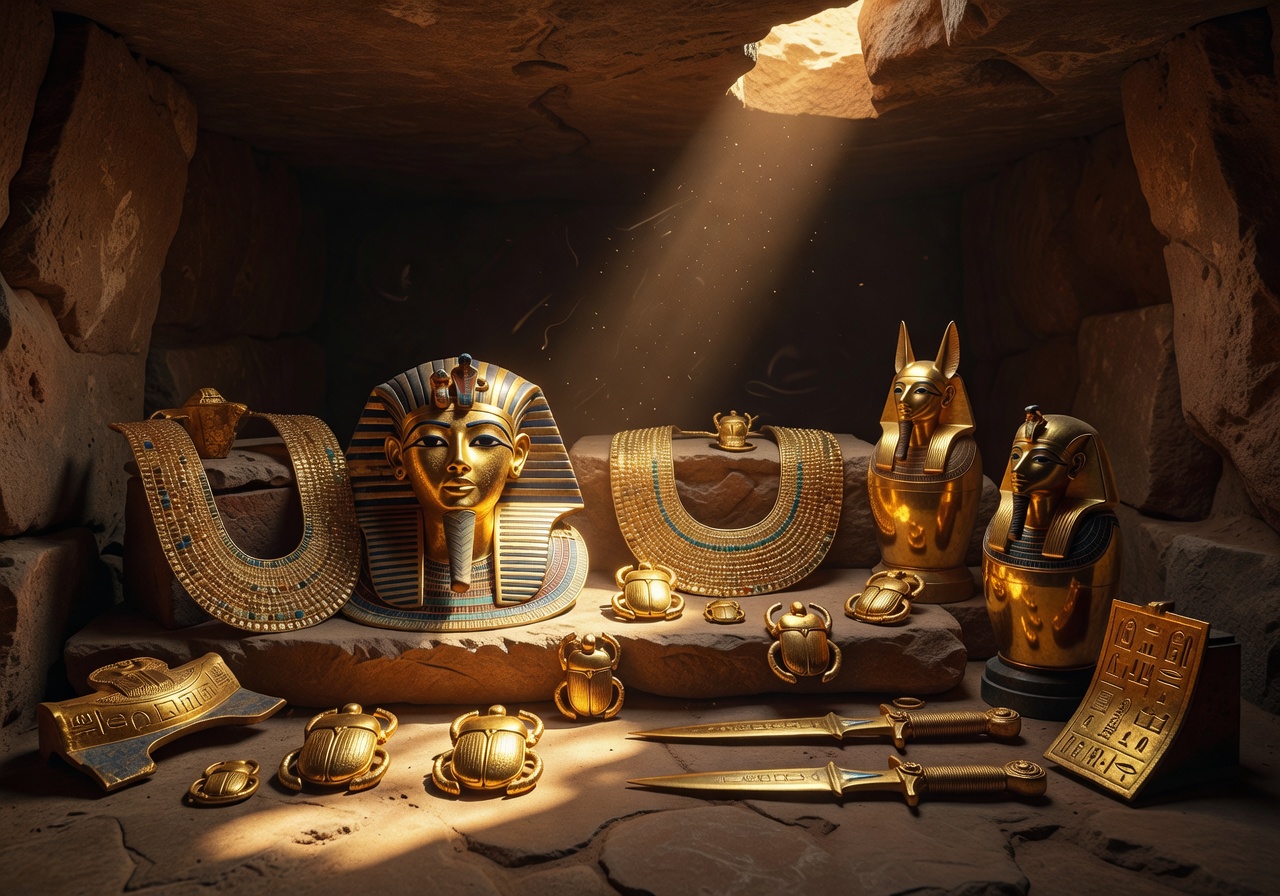 Ancient Egyptian Artifacts and Gold